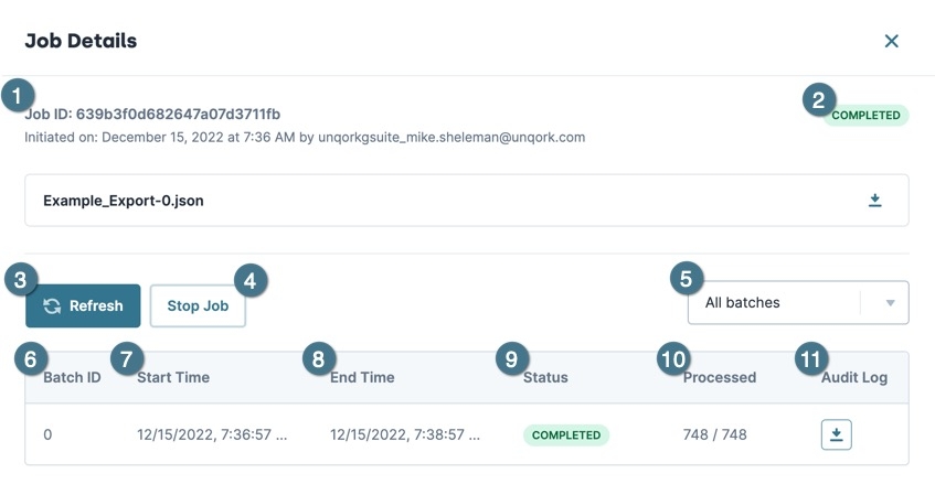 A static image displaying the Job Tracker Import Window