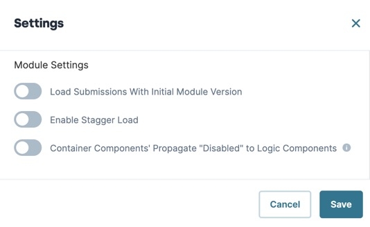 A static image displaying the Module Settings section of the Module Settings.