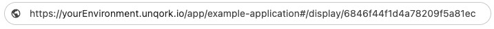 A static image displaying the Express View URL.