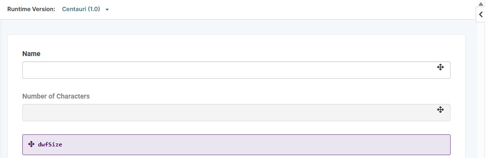 A static image displaying the Size operator completed use case in the Module Builder.