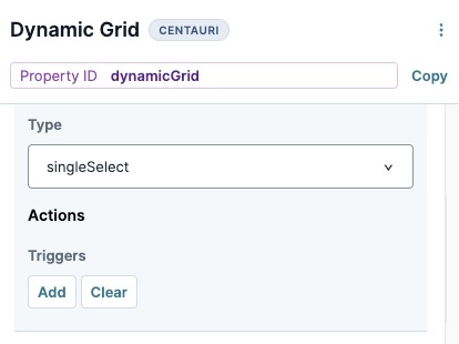 A static image displaying the Single Select Column's Actions settings.