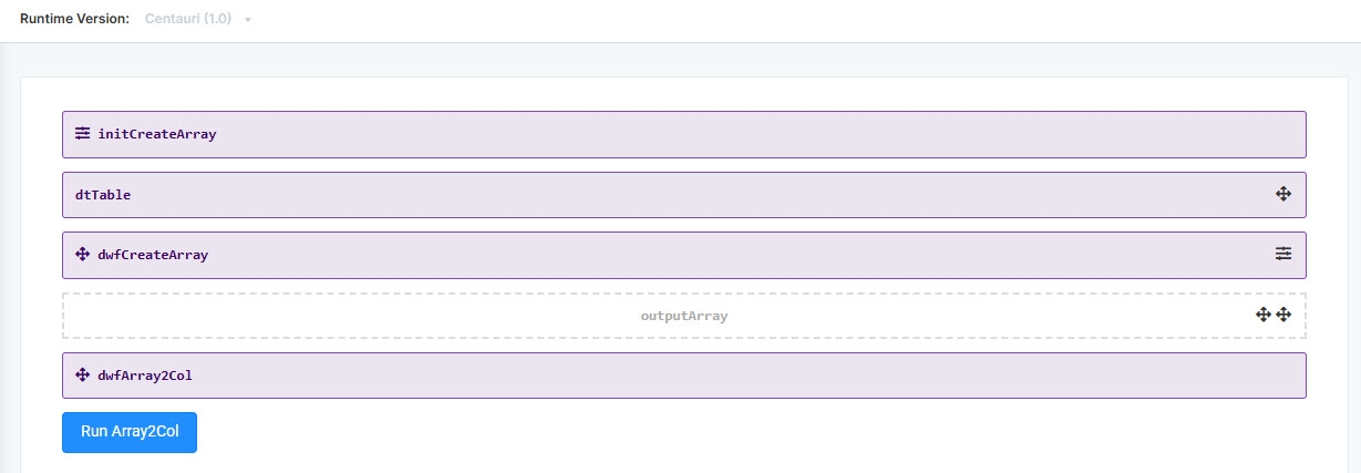 A static image displaying the completed classic designer configuration in the Module Builder.