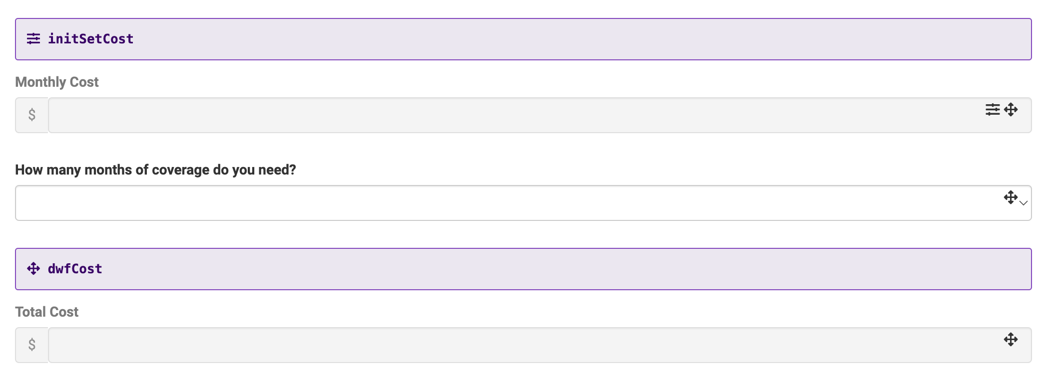 A static image displaying the Formula operator completed use case in the Module Builder.