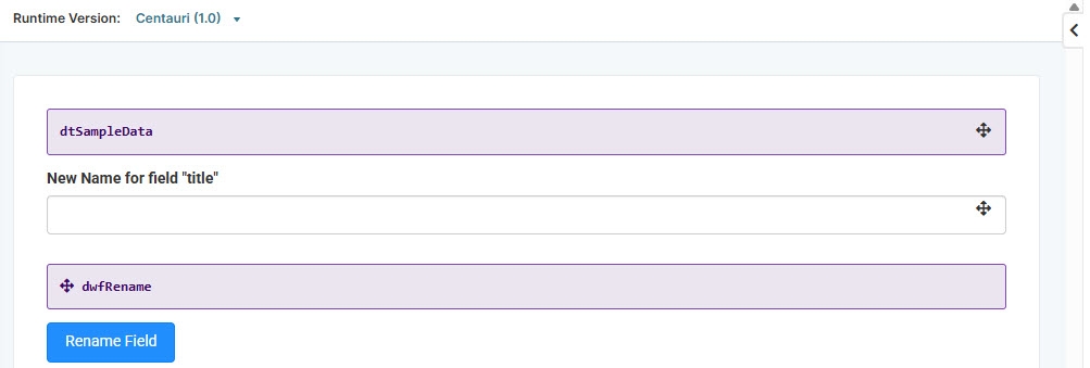 A static image displaying the completed classic designer configuration in the Module Builder.