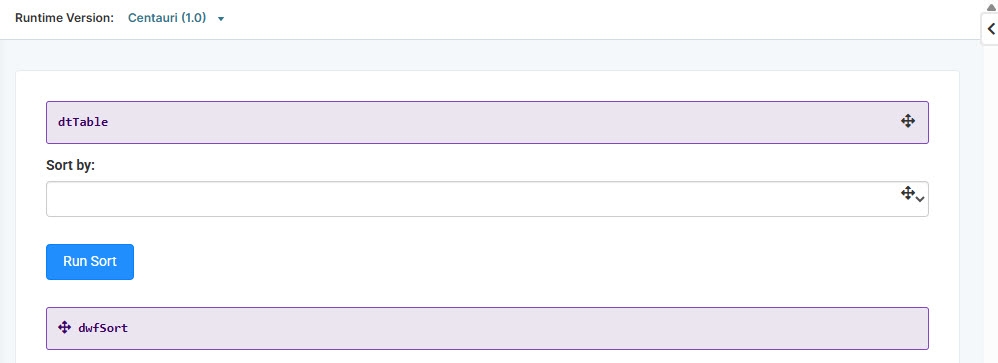 A static image displaying the completed classic designer configuration in the Module Builder.