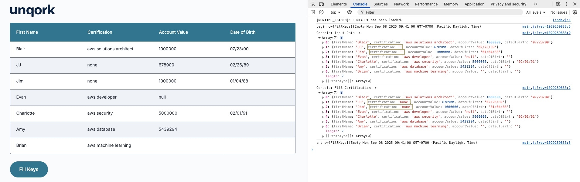 A static image displaying the module in Express View.