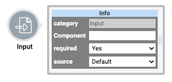 A static image displaying the Input operator and its Info Window.