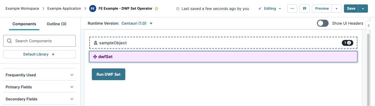 A static image displaying the completed module.
