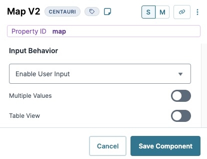 A static image displaying the Map V2 Display settings
