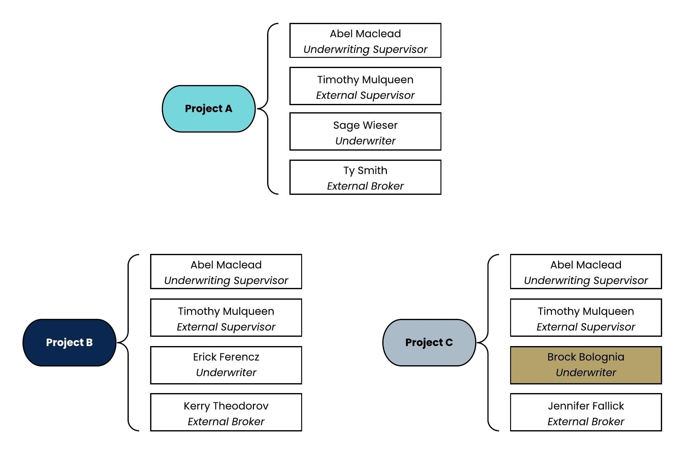 A static image displaying a Underwriter Project C configuration.