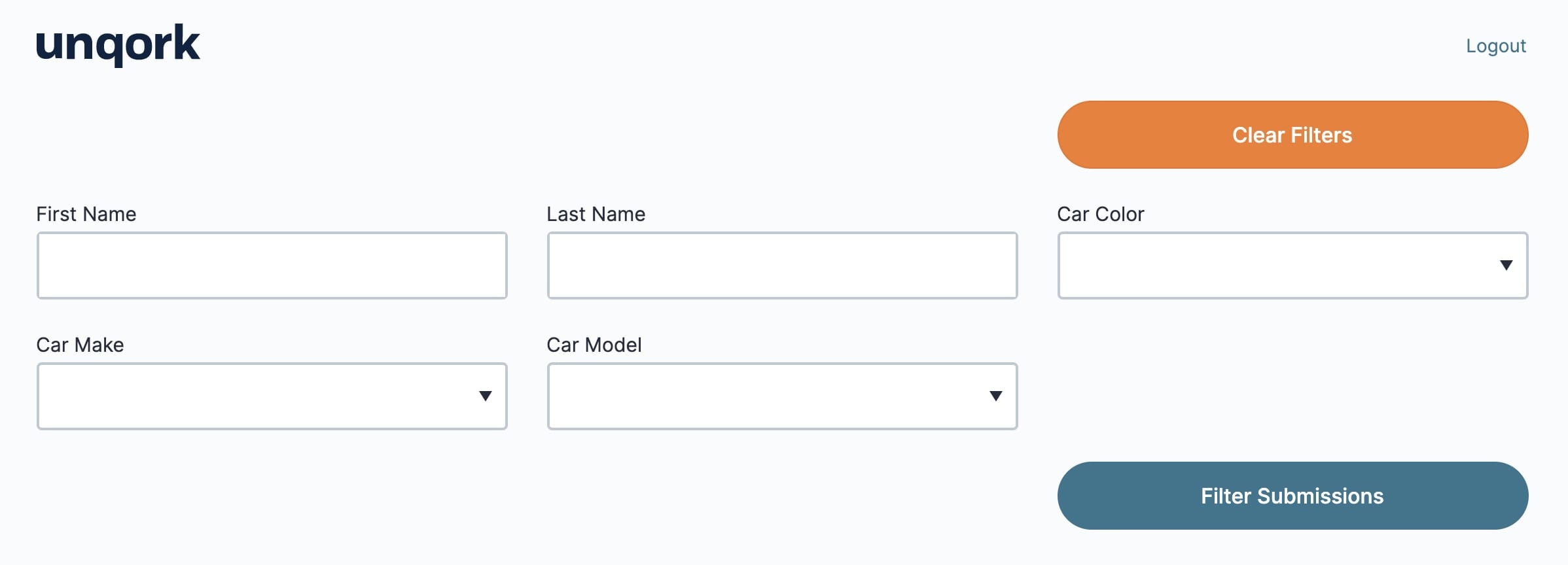 A static image displaying a module in Express View, columns and panels invisibly organize the fields for the end-user.