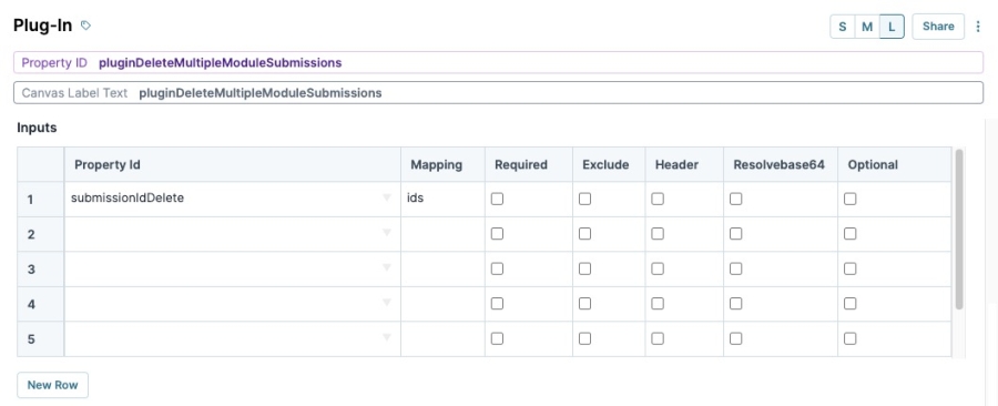 A static image displaying the Delete Request Type and the submission ID mapping of the Plug-In component.