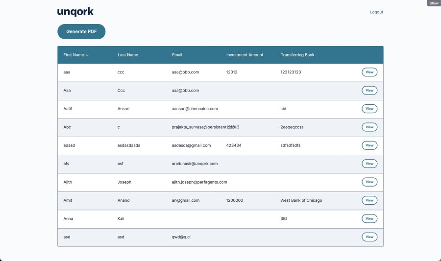 Static image of the completed dashboard configuration in Express View.